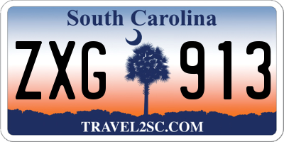 SC license plate ZXG913