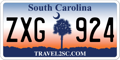 SC license plate ZXG924