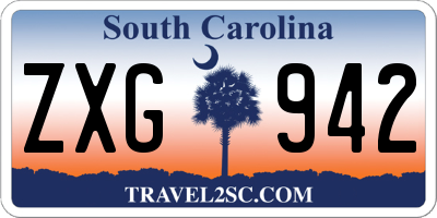 SC license plate ZXG942