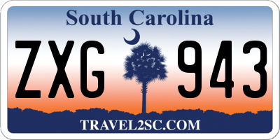 SC license plate ZXG943