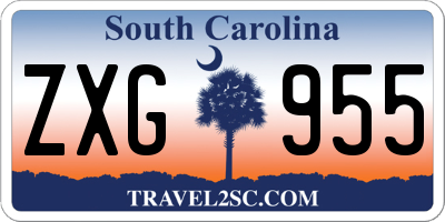 SC license plate ZXG955