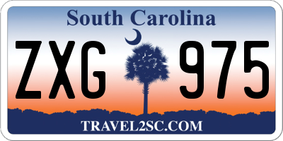 SC license plate ZXG975
