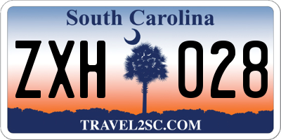 SC license plate ZXH028