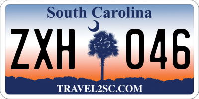 SC license plate ZXH046