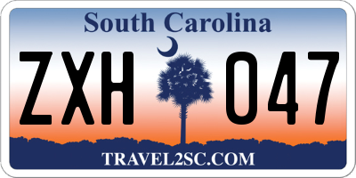 SC license plate ZXH047
