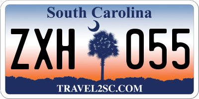 SC license plate ZXH055