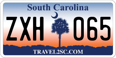 SC license plate ZXH065