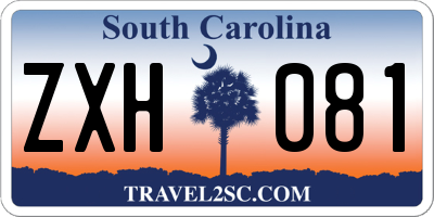 SC license plate ZXH081