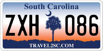 SC license plate ZXH086