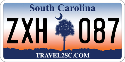SC license plate ZXH087