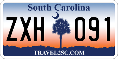 SC license plate ZXH091