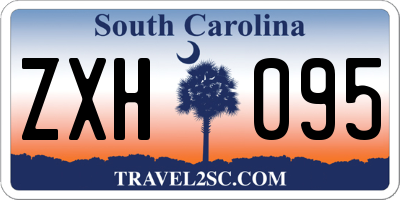 SC license plate ZXH095