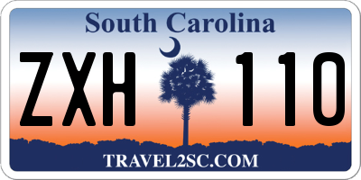 SC license plate ZXH110