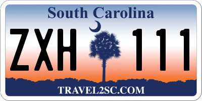SC license plate ZXH111