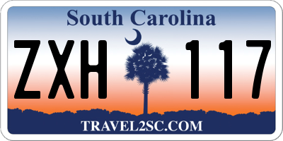 SC license plate ZXH117