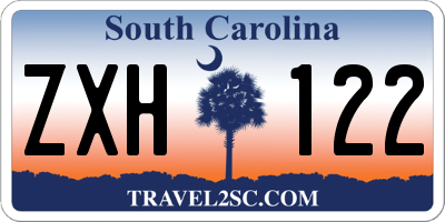 SC license plate ZXH122