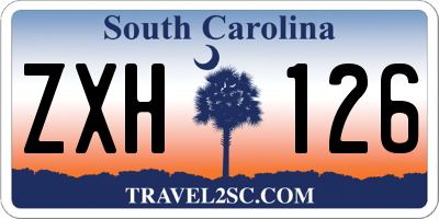 SC license plate ZXH126