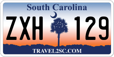 SC license plate ZXH129