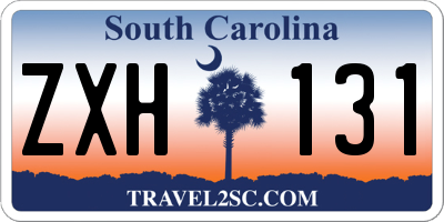 SC license plate ZXH131