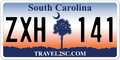 SC license plate ZXH141