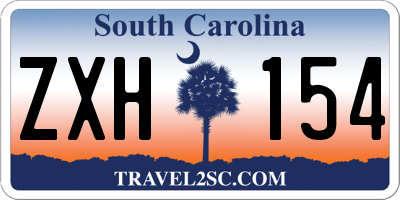 SC license plate ZXH154