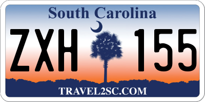 SC license plate ZXH155