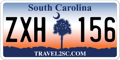 SC license plate ZXH156