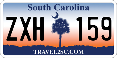 SC license plate ZXH159