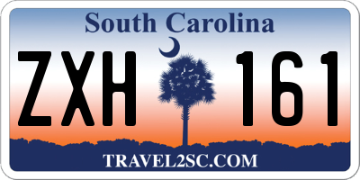 SC license plate ZXH161