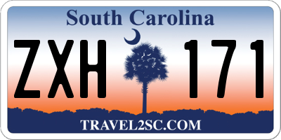 SC license plate ZXH171