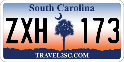 SC license plate ZXH173
