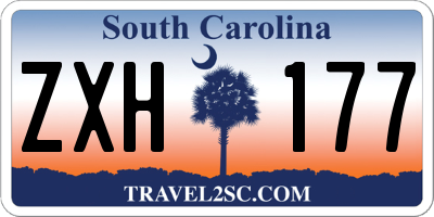SC license plate ZXH177