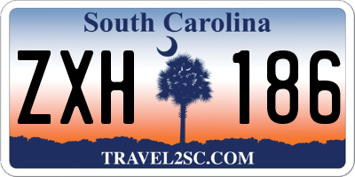 SC license plate ZXH186