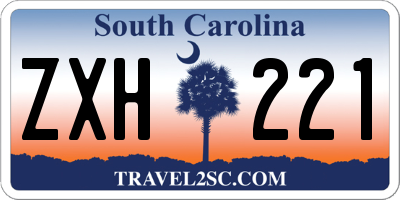SC license plate ZXH221