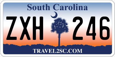 SC license plate ZXH246
