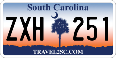 SC license plate ZXH251