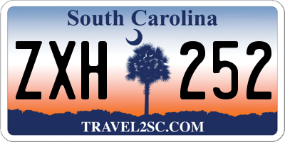 SC license plate ZXH252