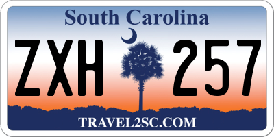 SC license plate ZXH257