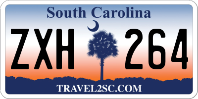 SC license plate ZXH264