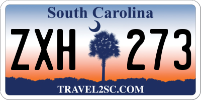 SC license plate ZXH273