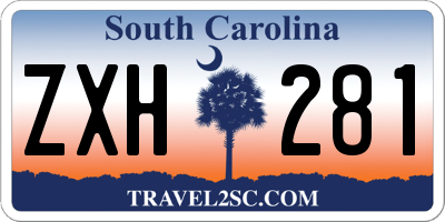 SC license plate ZXH281