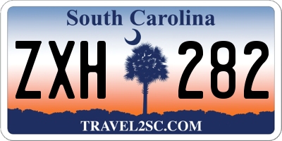 SC license plate ZXH282