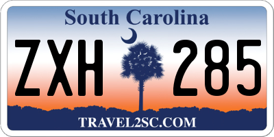 SC license plate ZXH285