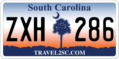 SC license plate ZXH286