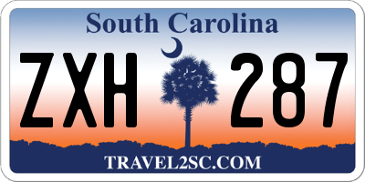 SC license plate ZXH287
