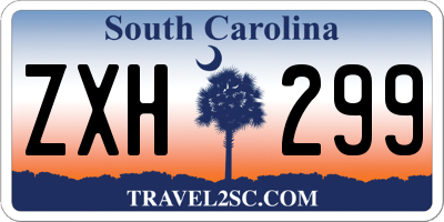 SC license plate ZXH299