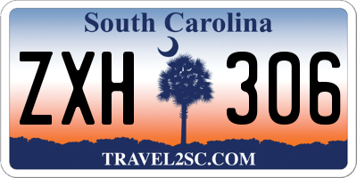 SC license plate ZXH306