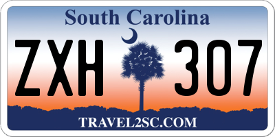 SC license plate ZXH307