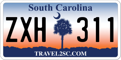 SC license plate ZXH311