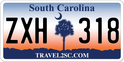 SC license plate ZXH318